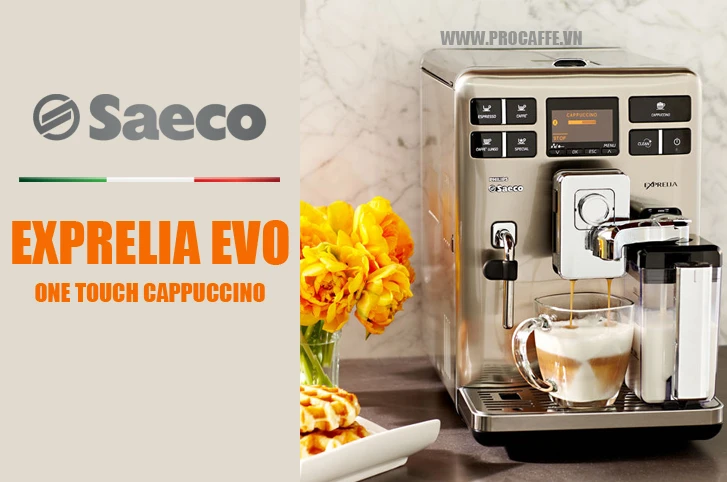 Máy pha cafe cappuccino tự động saeco Exprelia Evo