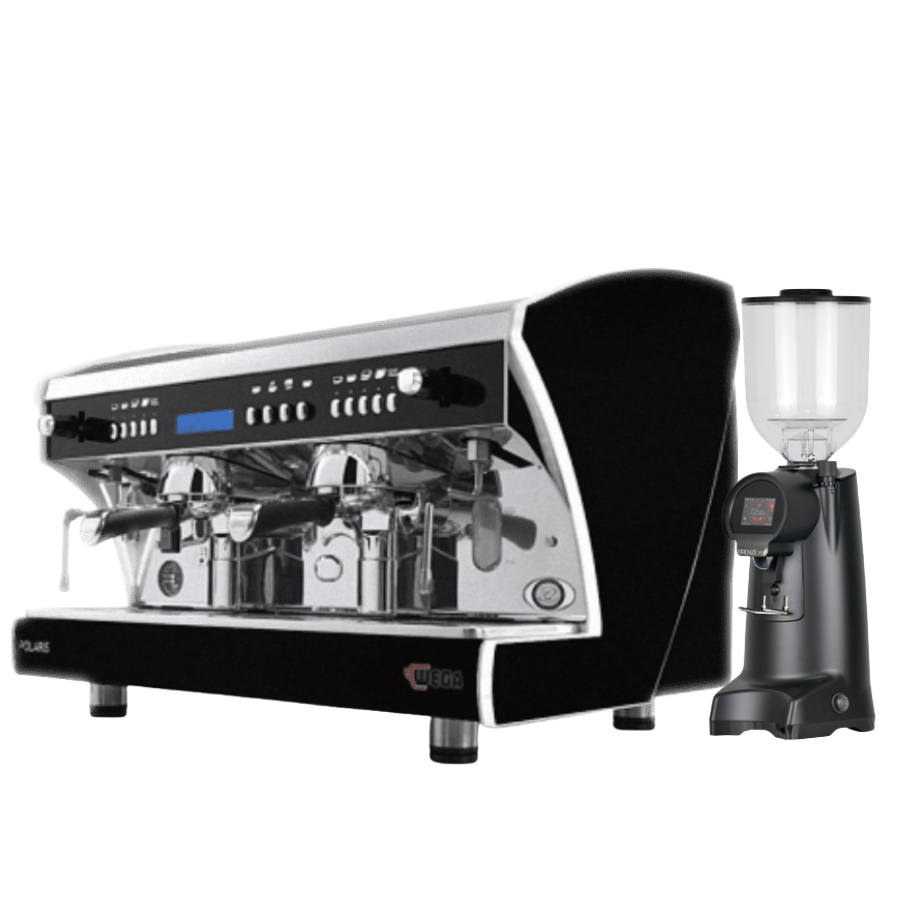 combo máy pha cà phê Wega Polaris Tron & Eureka Firenze 75