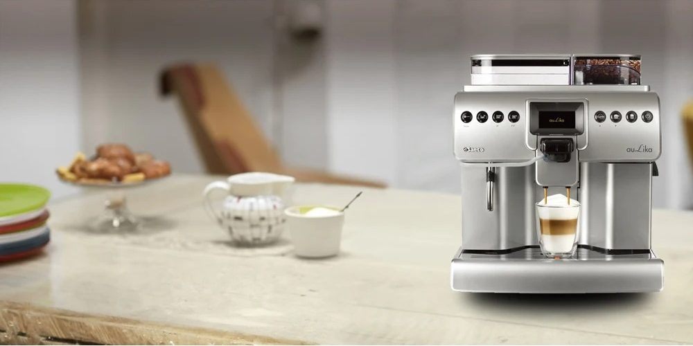 Máy có thể pha tự động (one touch) nhiều loại thức uống khác nhau như espresso, cappuccino, latte, sữa nóng,..