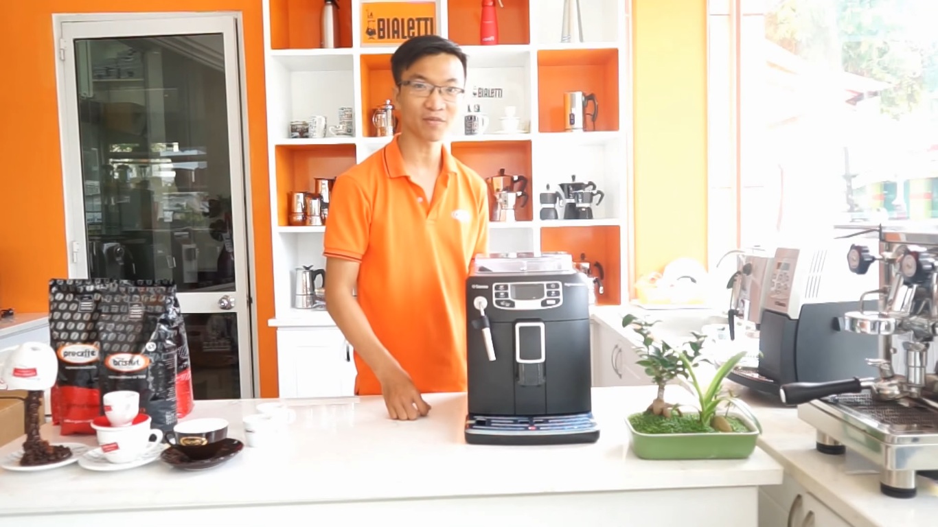 Hướng dẫn sử dụng máy pha cà phê espresso tự động Saeco Intelia Evo