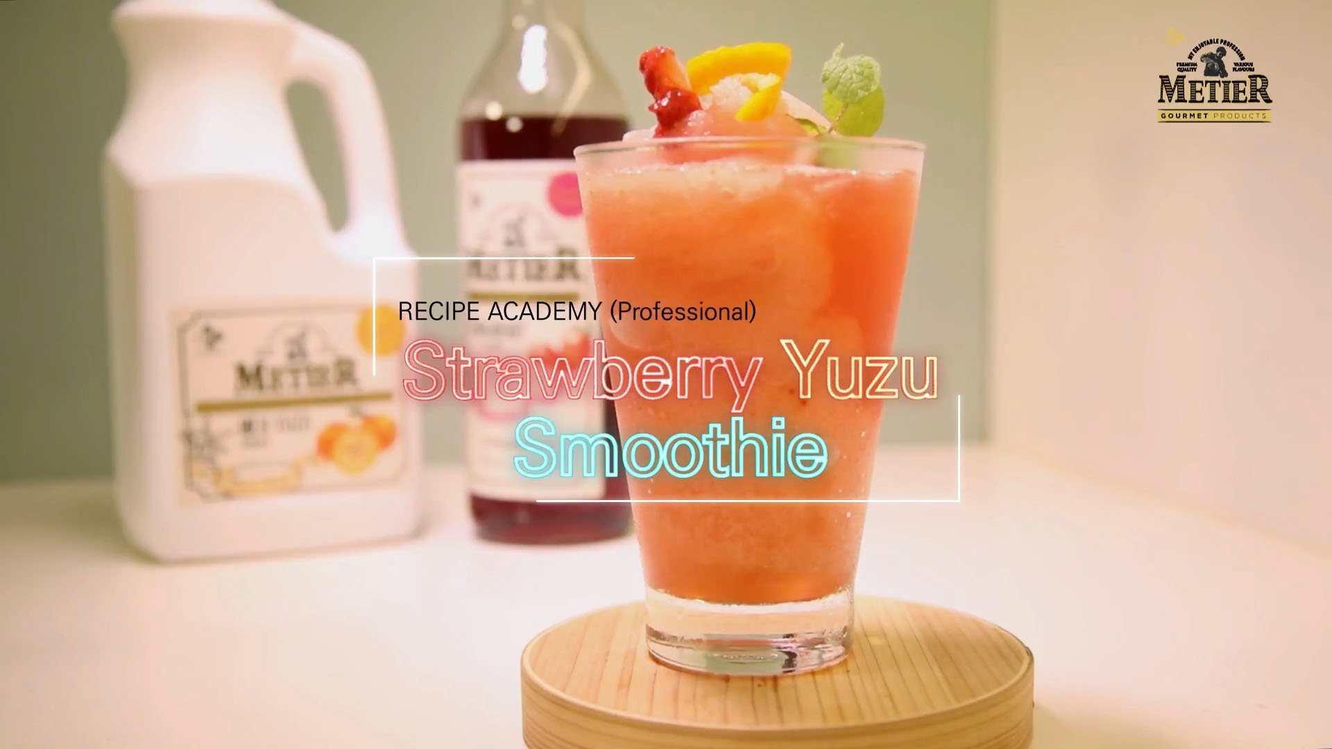 HƯỚNG DẪN PHA CHẾ MÓN YUZU STRAWBERRY SMOOTHY THƠM NGON