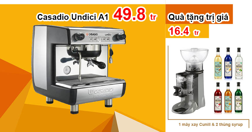 Máy pha cafe espresso Casadio Undici A1 | Giảm còn 49.8 triệu tặng quà 16.4 triệu