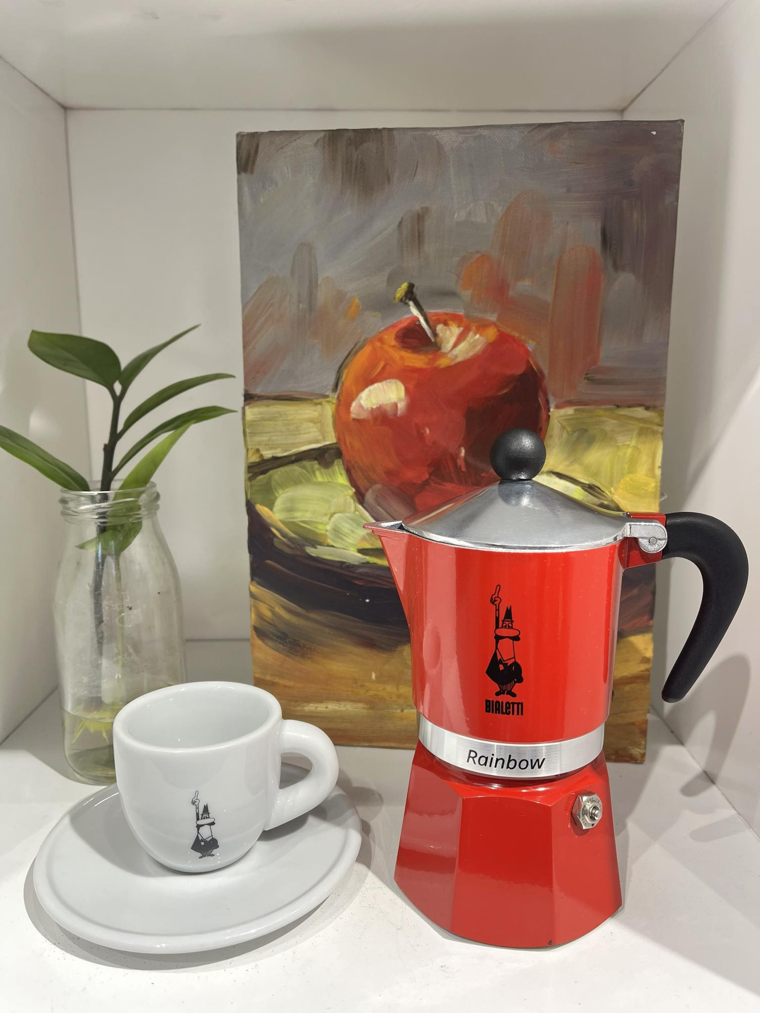 Tách espresso Bialetti và ấm Moka Rainbow