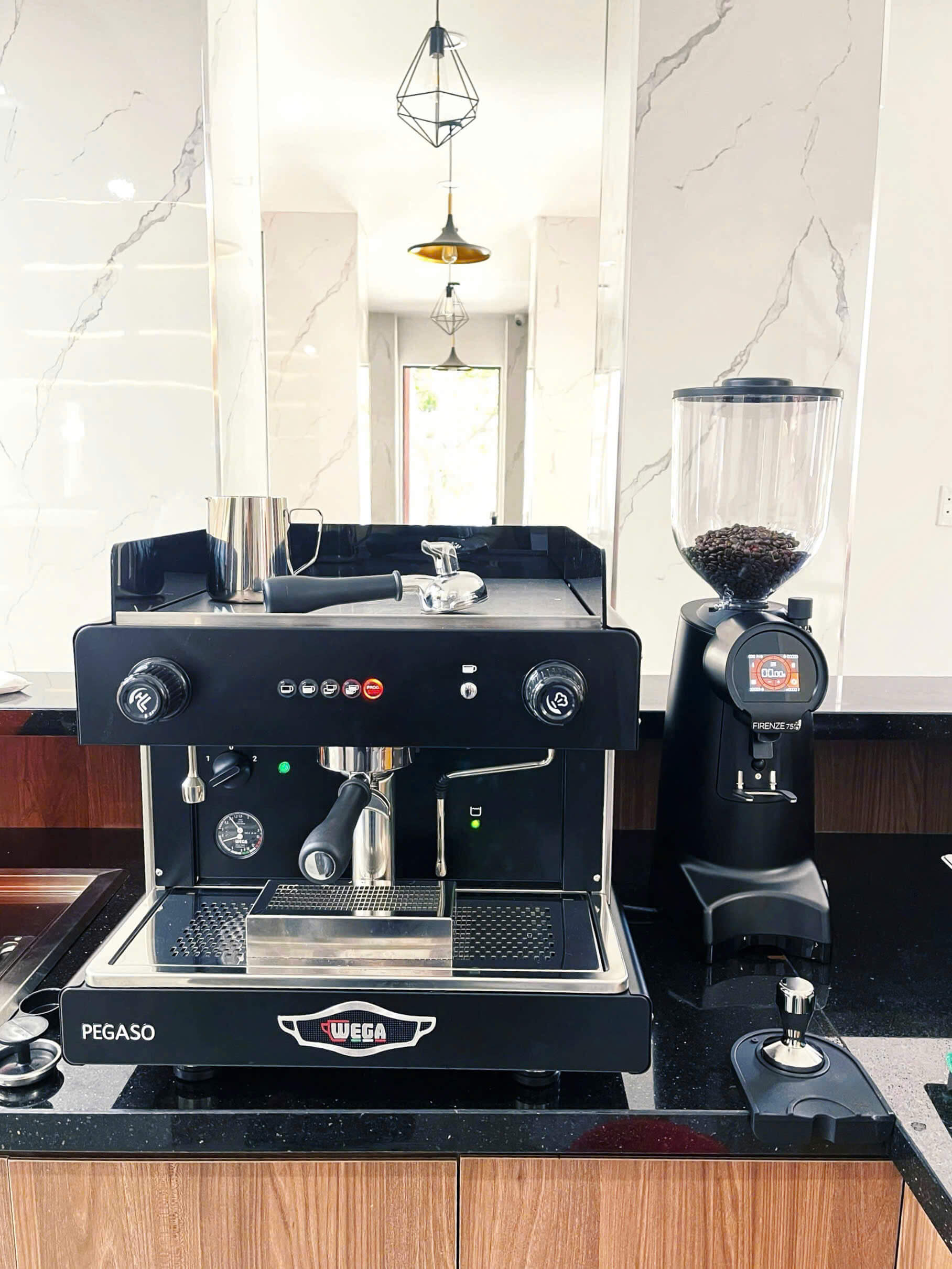 combo wega pegaso 1 group & eureka firenze 75