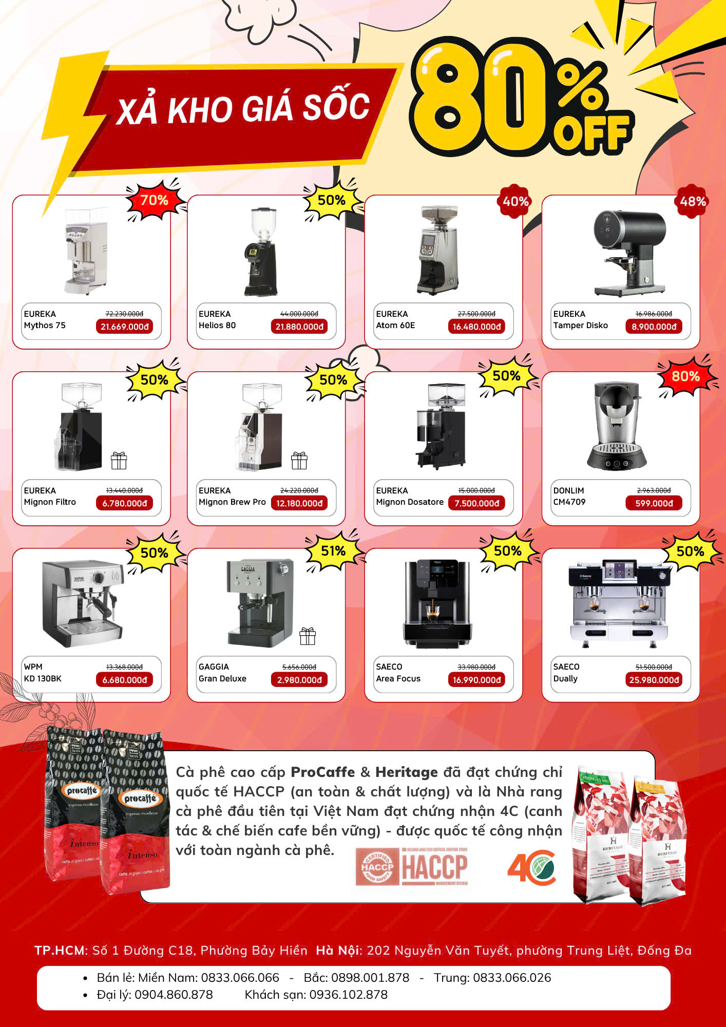 ProCaffe khuyến mãi Cafeshow Hà Nội 2025