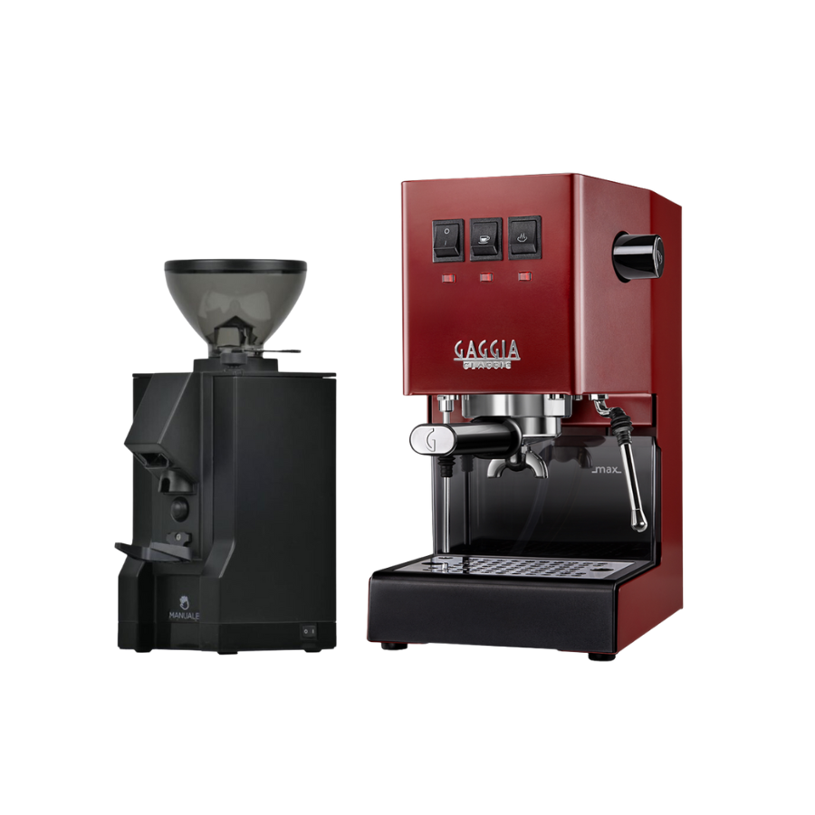 Combo máy pha cà phê gia đình Gaggia Classic E24 và Eureka Mignon Manuale