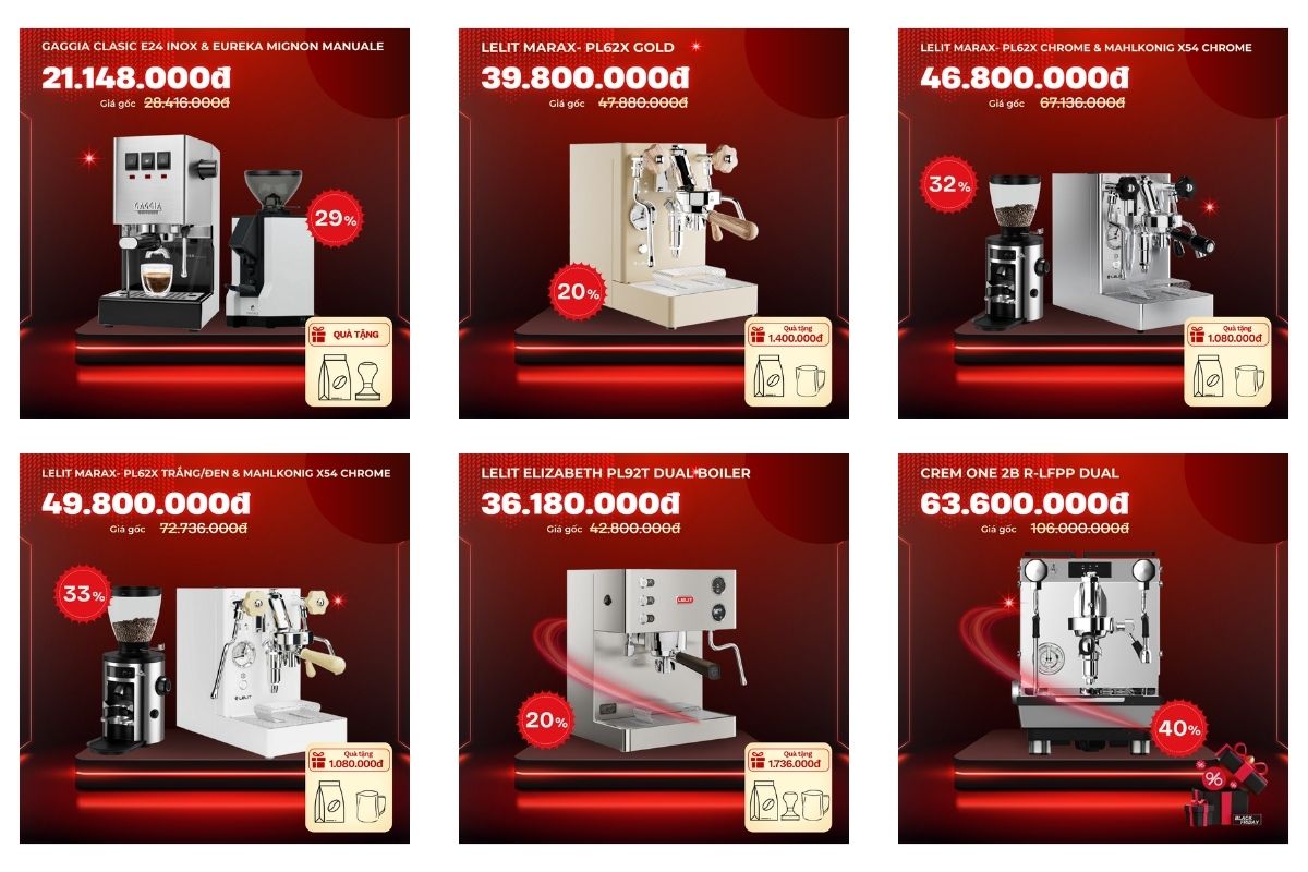 Combo máy pha và máy xay dành cho gia đình