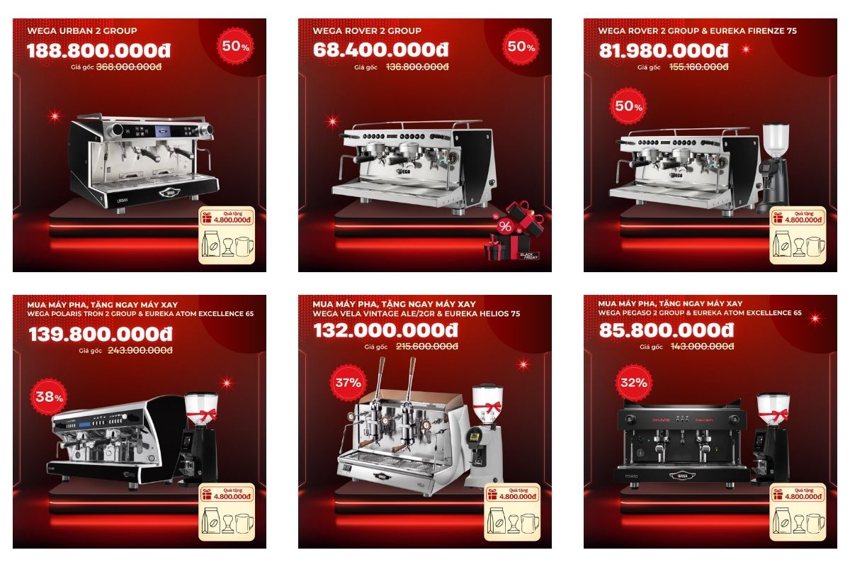 Khuyến mãi máy pha cà phê chuyên nghiệp