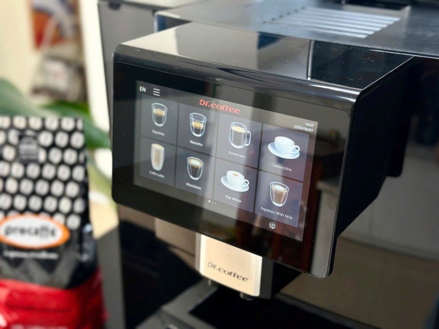 Dr.Coffee F11 Pro Big có giao diện trực quan, dễ sử dụng