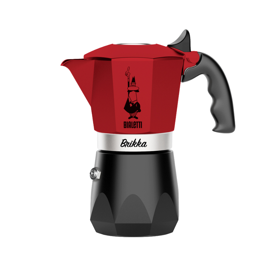 Ấm pha cà phê có crema Bialetti Brikka New Red