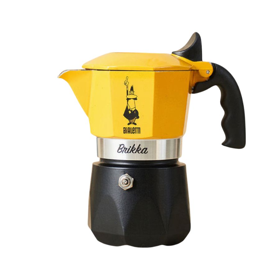 Âm pha cà phê có crema Bialetti Brikka Yellow
