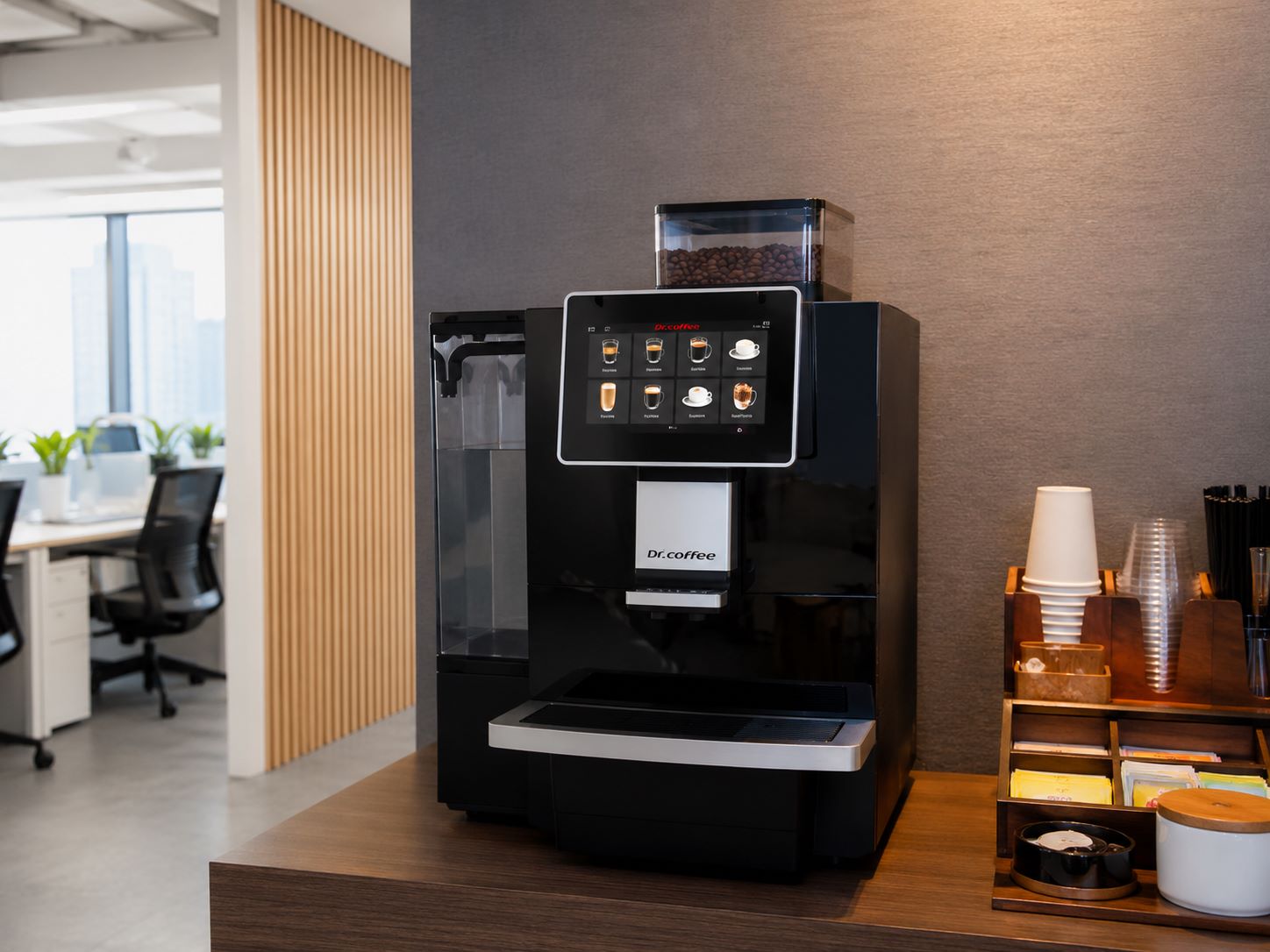 Máy pha tự động cao cấp cho văn phòng, khách sạn Dr.Coffee M10