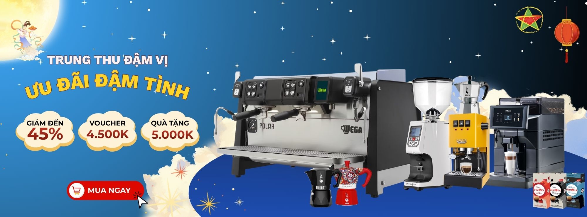 Khuyến mãi máy pha cà phê - ProCaffe